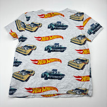 Load image into Gallery viewer, Boys Hot Wheels, grey marle t-shirt / top, GUC, size 6-7,