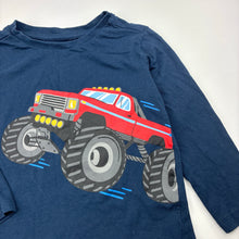 Load image into Gallery viewer, Boys Anko, navy cotton long sleeve t-shirt, monster truck, EUC, size 3,