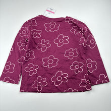 Load image into Gallery viewer, Girls Mango, cotton long sleeve t-shirt, flowers, NEW, size 3,
