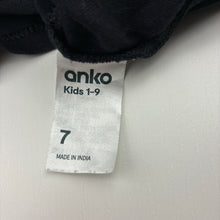Load image into Gallery viewer, Girls Anko, black cotton t-shirt, bestie, EUC, size 7,