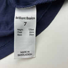Load image into Gallery viewer, Girls Brilliant Basics, navy cotton t-shirt, butterfly, FUC, size 7,