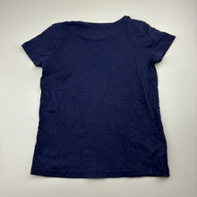Load image into Gallery viewer, Girls Brilliant Basics, navy cotton t-shirt, butterfly, FUC, size 7,