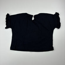 Load image into Gallery viewer, Girls Zudio, black cotton top, FUC, size 3-4,