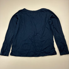 Load image into Gallery viewer, Girls Anko, navy cotton long sleeve t-shirt, GUC, size 6,