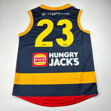 Load image into Gallery viewer, Unisex AFL, Adelaide Crows guernsey / top, EUC, size 9-10,