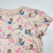 Load image into Gallery viewer, Girls M&amp;S, Disney Frozen cotton t-shirt, FUC, size 4-5,