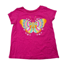 Load image into Gallery viewer, Girls The Children's Place, pink cotton t-shirt, butterfly, GUC, size 3,