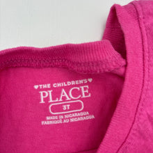 Load image into Gallery viewer, Girls The Children's Place, pink cotton t-shirt, butterfly, GUC, size 3,