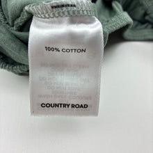Load image into Gallery viewer, Girls Country Road, khaki cotton tie front top, EUC, size 5,