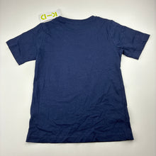 Load image into Gallery viewer, Girls KID, navy cotton t-shirt, rainbow, NEW, size 5,