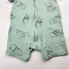 Load image into Gallery viewer, Unisex Cotton On, Disney Winnie the Pooh soft feel zip romper, FUC, size 00,