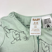 Load image into Gallery viewer, Unisex Cotton On, Disney Winnie the Pooh soft feel zip romper, FUC, size 00,