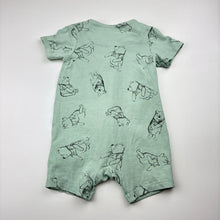 Load image into Gallery viewer, Unisex Cotton On, Disney Winnie the Pooh soft feel zip romper, FUC, size 00,