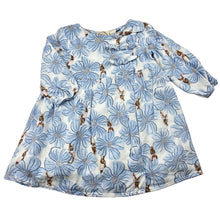 Load image into Gallery viewer, Girls Beatrix Potter, Peter Rabbit cotton lined floral viscose dress, EUC, size 0, L: 40cm