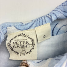 Load image into Gallery viewer, Girls Beatrix Potter, Peter Rabbit cotton lined floral viscose dress, EUC, size 0, L: 40cm