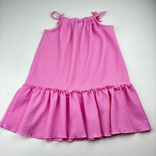 Load image into Gallery viewer, Girls Mango, stretchy crinkle summer dress, GUC, size 3, L: 52cm