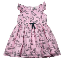 Load image into Gallery viewer, Girls H&amp;T, lined lightweight dress, horses, EUC, size 3, L: 50cm