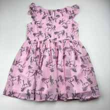 Load image into Gallery viewer, Girls H&amp;T, lined lightweight dress, horses, EUC, size 3, L: 50cm