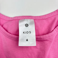 Load image into Gallery viewer, Girls Target, pink cotton t-shirt dress, EUC, size 6, L: 61cm