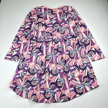 Load image into Gallery viewer, Girls KID, cotton long sleeve dress, wash fade, FUC, size 6, L: 58cm
