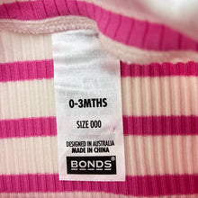 Load image into Gallery viewer, Girls Bonds, ribbed stretchy long sleeve top, EUC, size 000,