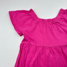 Load image into Gallery viewer, Girls Mango, pink cotton dress, GUC, size 6, L: 60cm
