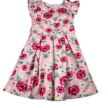 Load image into Gallery viewer, Girls Tutus &amp; Tambourines, soft feel stretchy floral dress, pilling, FUC, size 7, L: 67cm