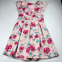 Load image into Gallery viewer, Girls Tutus &amp; Tambourines, soft feel stretchy floral dress, pilling, FUC, size 7, L: 67cm