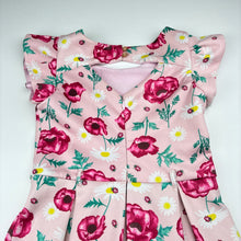 Load image into Gallery viewer, Girls Tutus &amp; Tambourines, soft feel stretchy floral dress, pilling, FUC, size 7, L: 67cm