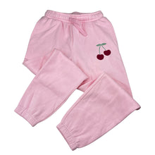 Load image into Gallery viewer, Girls KID, pink fleece lined track pants elasticated, EUC, size 8,