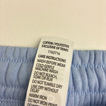 Load image into Gallery viewer, Girls KID, blue fleece lined track pants elasticated, EUC, size 8,