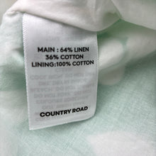 Load image into Gallery viewer, Girls Country Road, cotton lined linen / cotton dress, EUC, size 00, L: 37cm