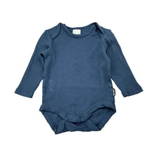Load image into Gallery viewer, Unisex Bonds, ribbed long sleeve cotton bodysuit / romper, EUC, size 000,