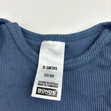 Load image into Gallery viewer, Unisex Bonds, ribbed long sleeve cotton bodysuit / romper, EUC, size 000,