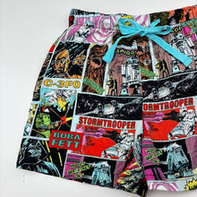 Load image into Gallery viewer, Unisex Peter Alexander, Star Wars lightweight cotton pyjama shorts, FUC, size 5,