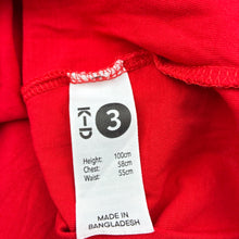 Load image into Gallery viewer, Girls KID, red broderie trim cotton top, FUC, size 3,
