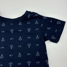 Load image into Gallery viewer, Boys Sprout, navy cotton t-shirt, GUC, size 1,