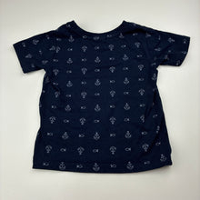 Load image into Gallery viewer, Boys Sprout, navy cotton t-shirt, GUC, size 1,