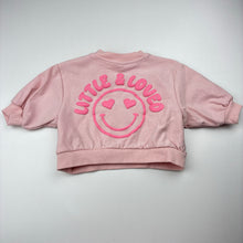 Load image into Gallery viewer, Girls Baby Berry, soft feel fleece lined sweater / jumper, EUC, size 000,