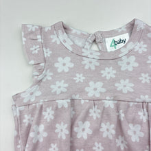 Load image into Gallery viewer, Girls 4 Baby, floral cotton romper, EUC, size 000,
