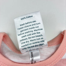 Load image into Gallery viewer, Girls 4 Baby, pink &amp; white stripe cotton dress, EUC, size 000, L: 30cm