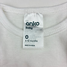 Load image into Gallery viewer, Unisex Anko, soft cotton long sleeve bodysuit / romper, EUC, size 0,