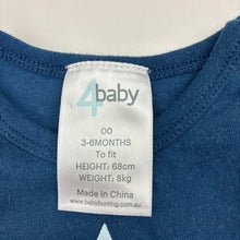Load image into Gallery viewer, Unisex 4 Baby, cotton bodysuit / romper wash fade, FUC, size 00,