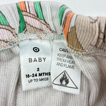 Load image into Gallery viewer, Unisex Target, ribbed stretchy pyjama pants / bottoms, rabbits, GUC, size 2,
