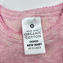 Load image into Gallery viewer, Girls Target, ribbed stretchy organic cotton blend bodysuit / romper, EUC, size 0000,