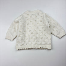 Load image into Gallery viewer, Girls Target, organic cotton knit cardigan, EUC, size 000,