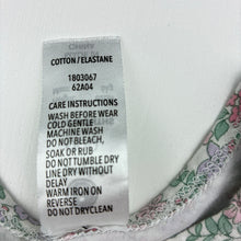 Load image into Gallery viewer, Girls Dymples, floral stretchy bodysuit / romper, GUC, size 000,