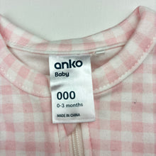 Load image into Gallery viewer, Girls Anko, soft cotton zip coverall / romper, EUC, size 000,