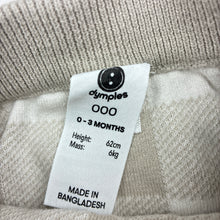 Load image into Gallery viewer, Unisex Dymples, knitted cotton leggings / bottoms, elasticated, GUC, size 000,