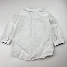 Load image into Gallery viewer, Boys H&amp;M, white cotton long sleeve shirt, GUC, size 1,
